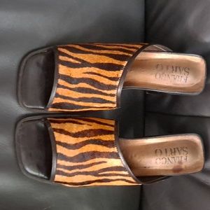Franco Sarto Brown Tiger Slide